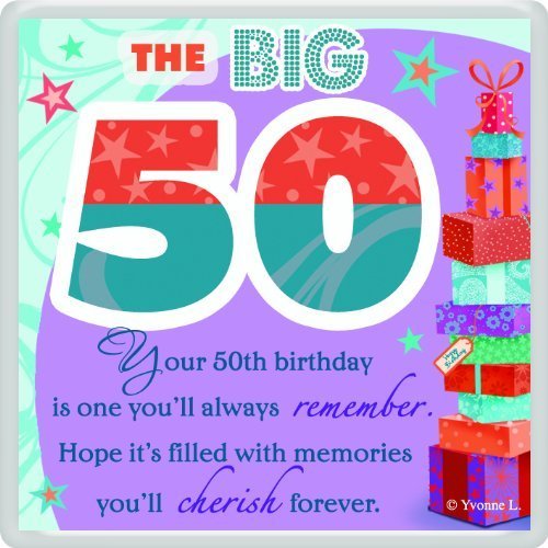 The Big 50... Sentimental Fridge Magnet Birthday Gift