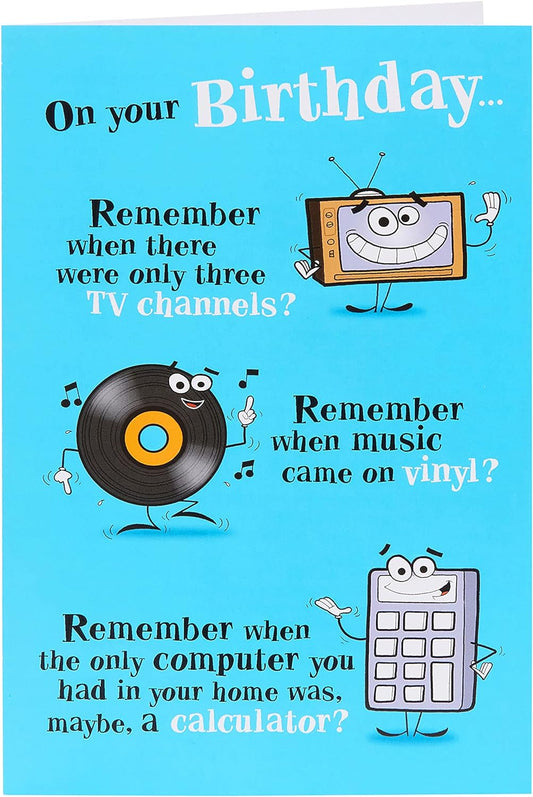 Nostalgic Design Birthday Card