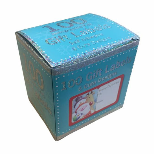 Box of 100 Christmas Gift Label Stickers.