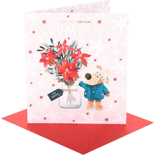 Boofle Near Flower Vase Godmother Christmas Card