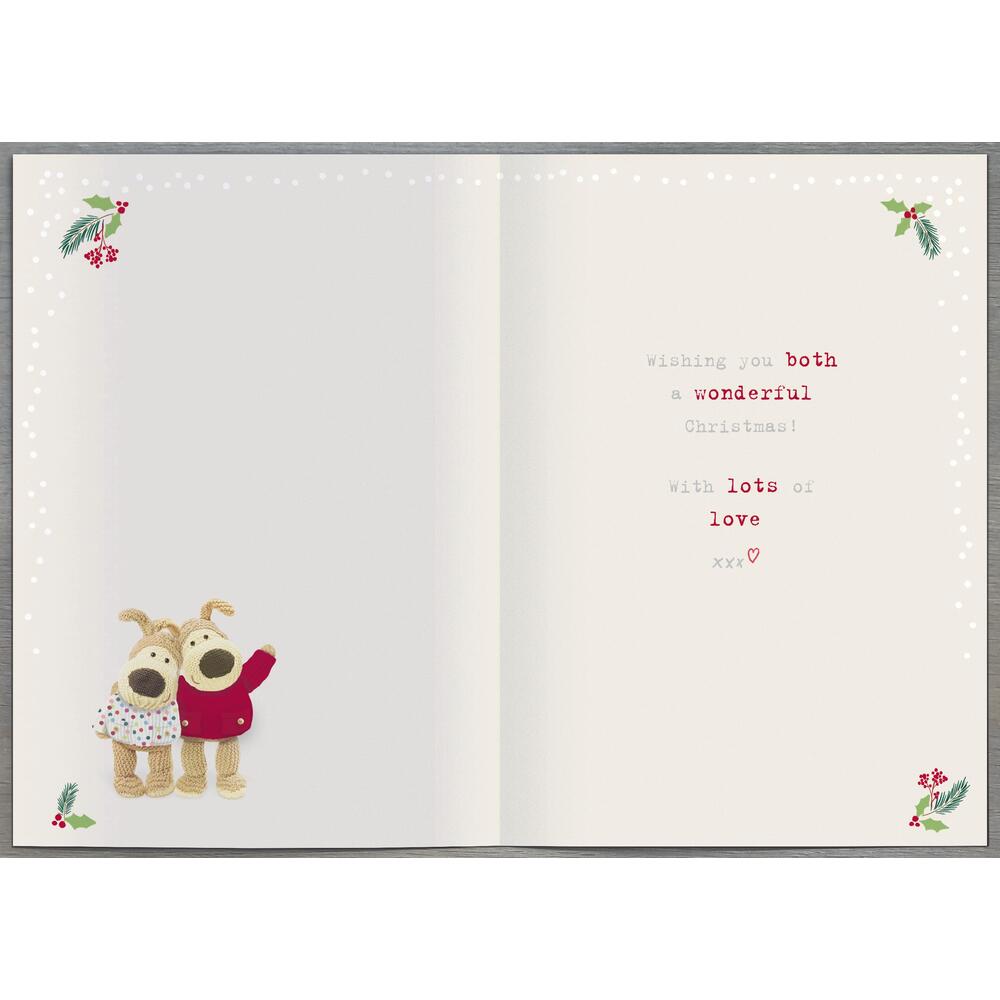 Boofles Sat On Sofa Granny & Grandad Christmas Card