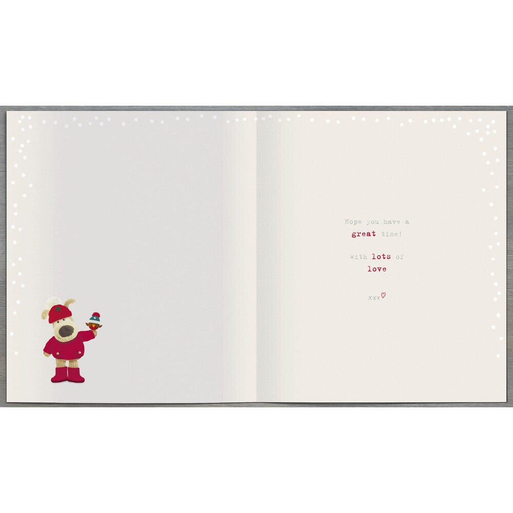 Boofle Climbing Up Igloo Uncle Christmas Card