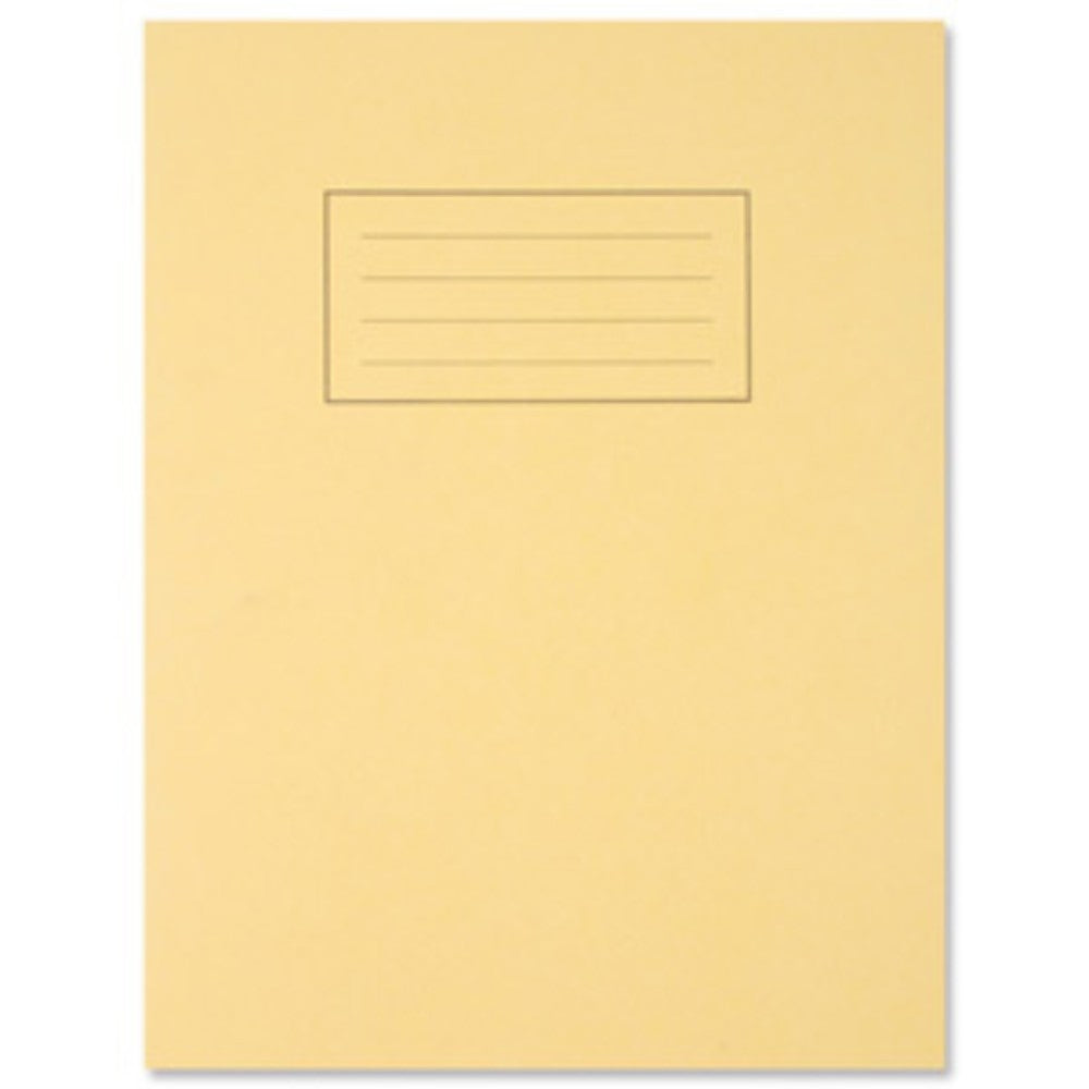 9"x7" Yellow Exercise Book - Lined with Margin