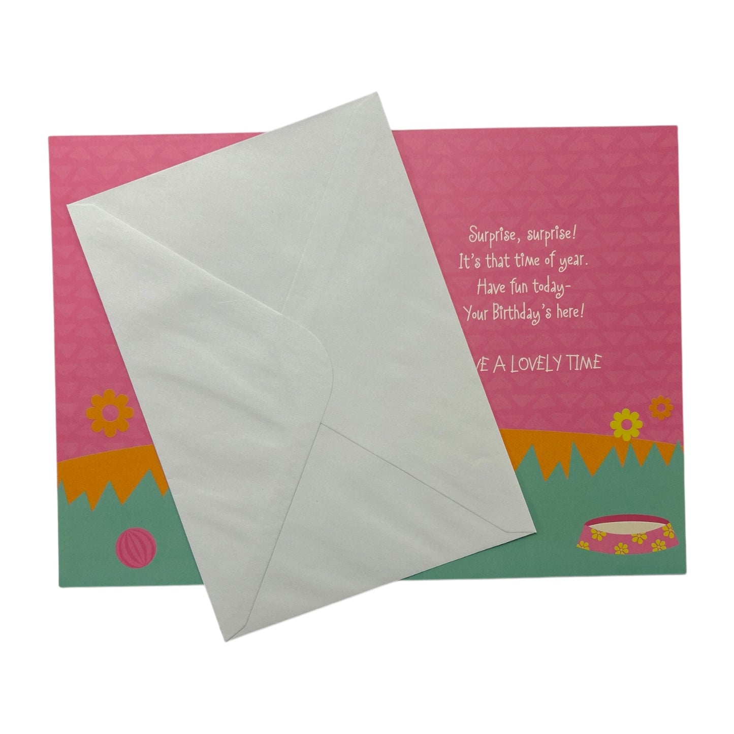 Age 02 Juvenile Cute Dog Design Birthday Card