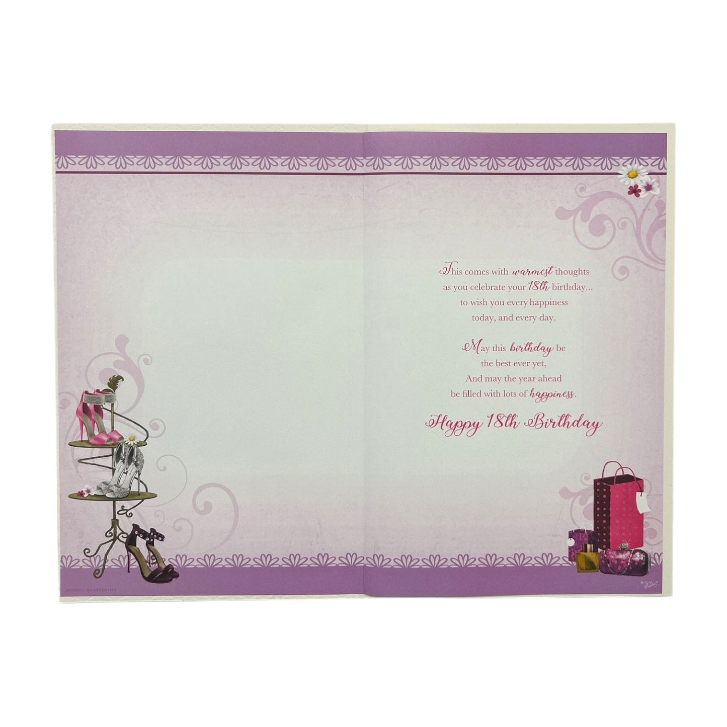 Age 18th Birthday To Special Daughter Keepsake Treasures Greeting Card