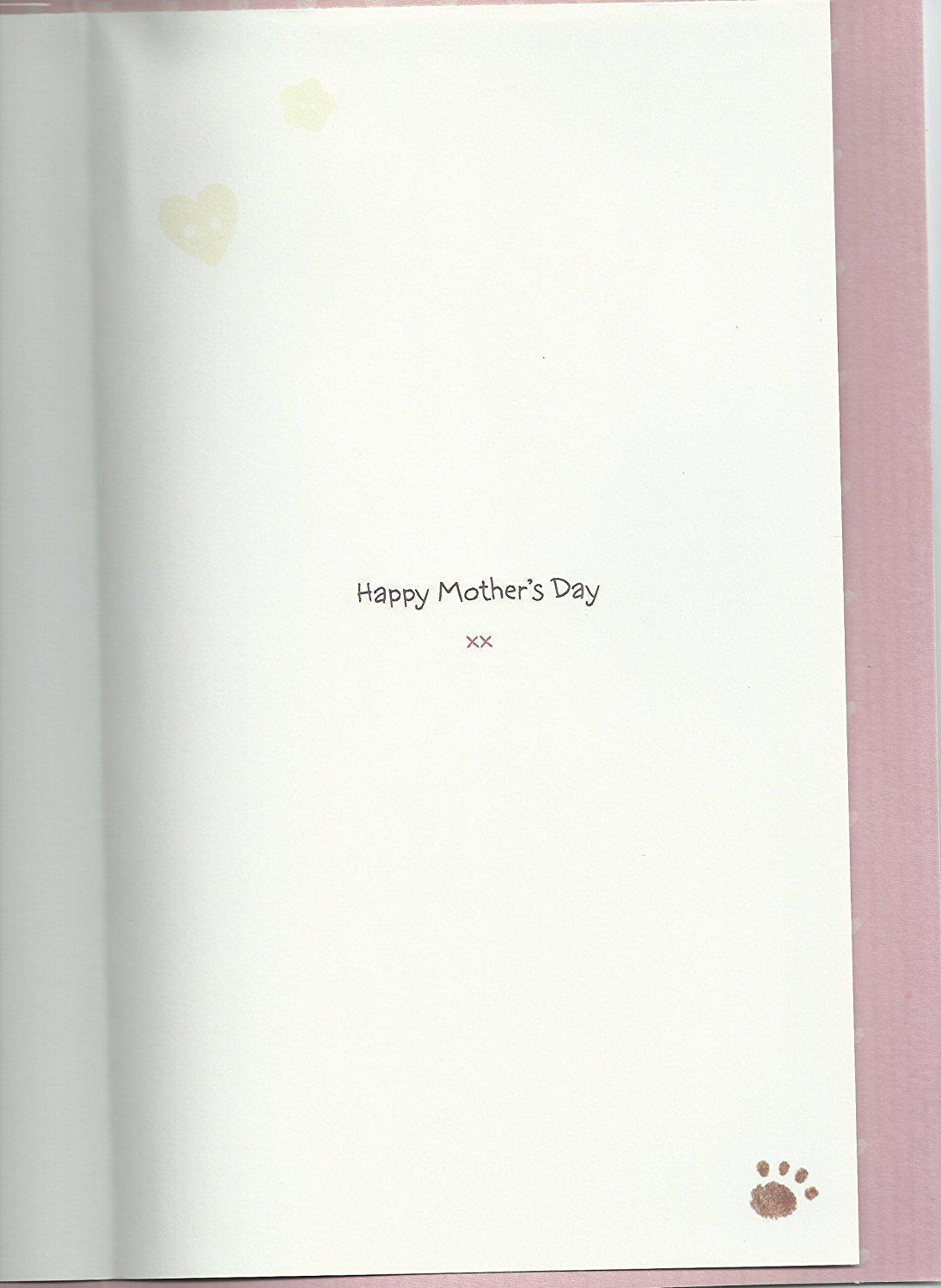 Mum Happy Mother's Day Adorable Lots Of Woof Handmade Greeting Card