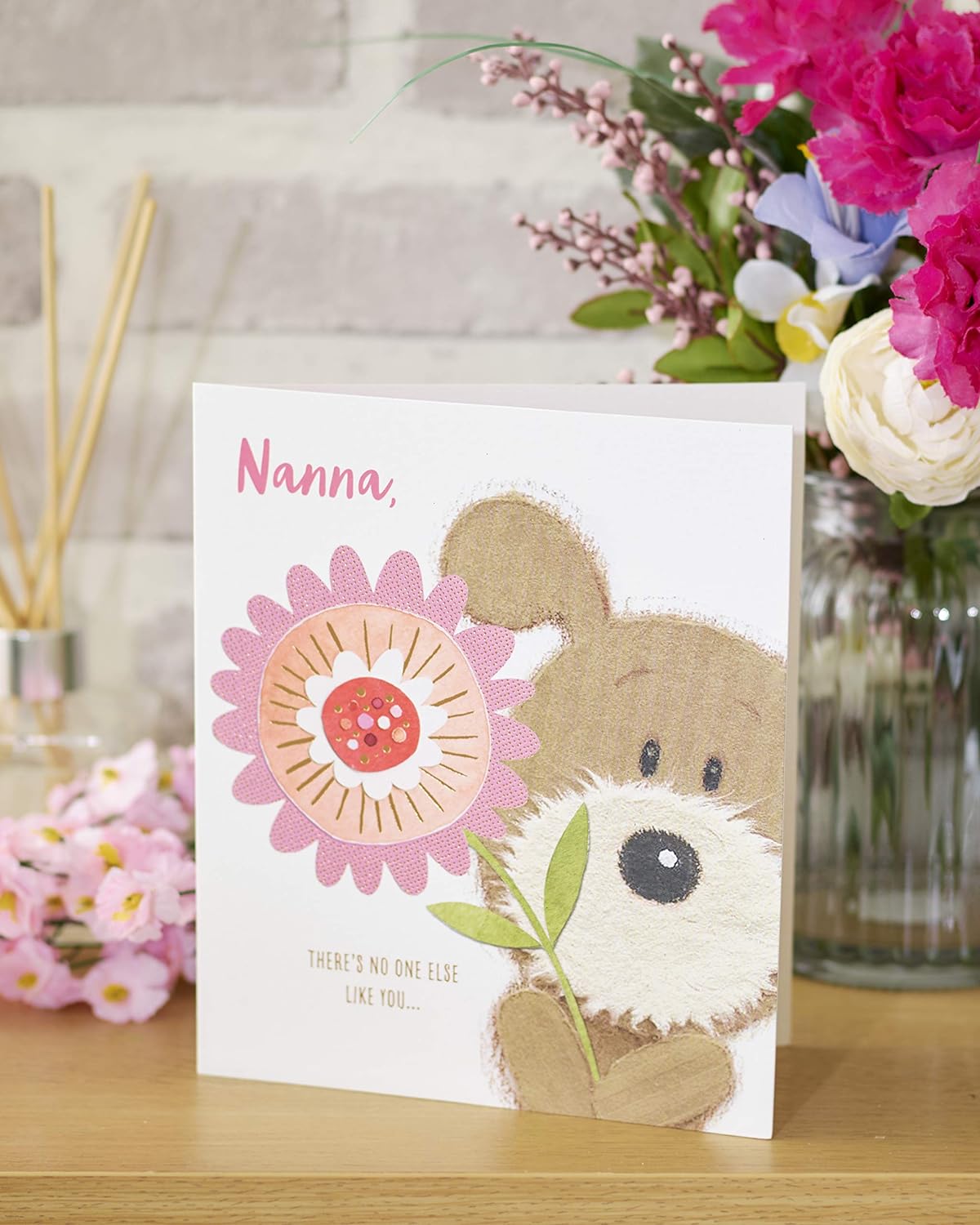 For a Nanna Adorable Lots of Woof Mother's Day Card