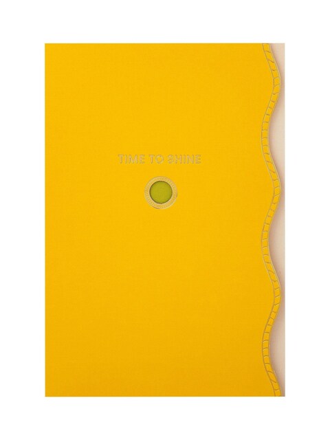 Yellow Green Premium 'Time to Shine' Open Card Vivid Aura
