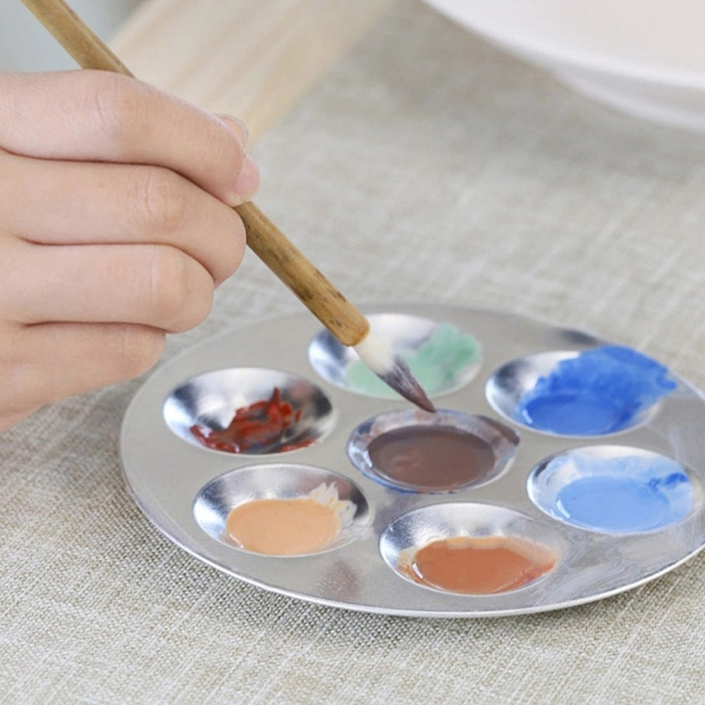 Palette Aquarelle Aluminium Heung Il N°413 - 13 Godets - Pliable, 9,8x4,3 Cm Fermée - Fabriquée En Corée