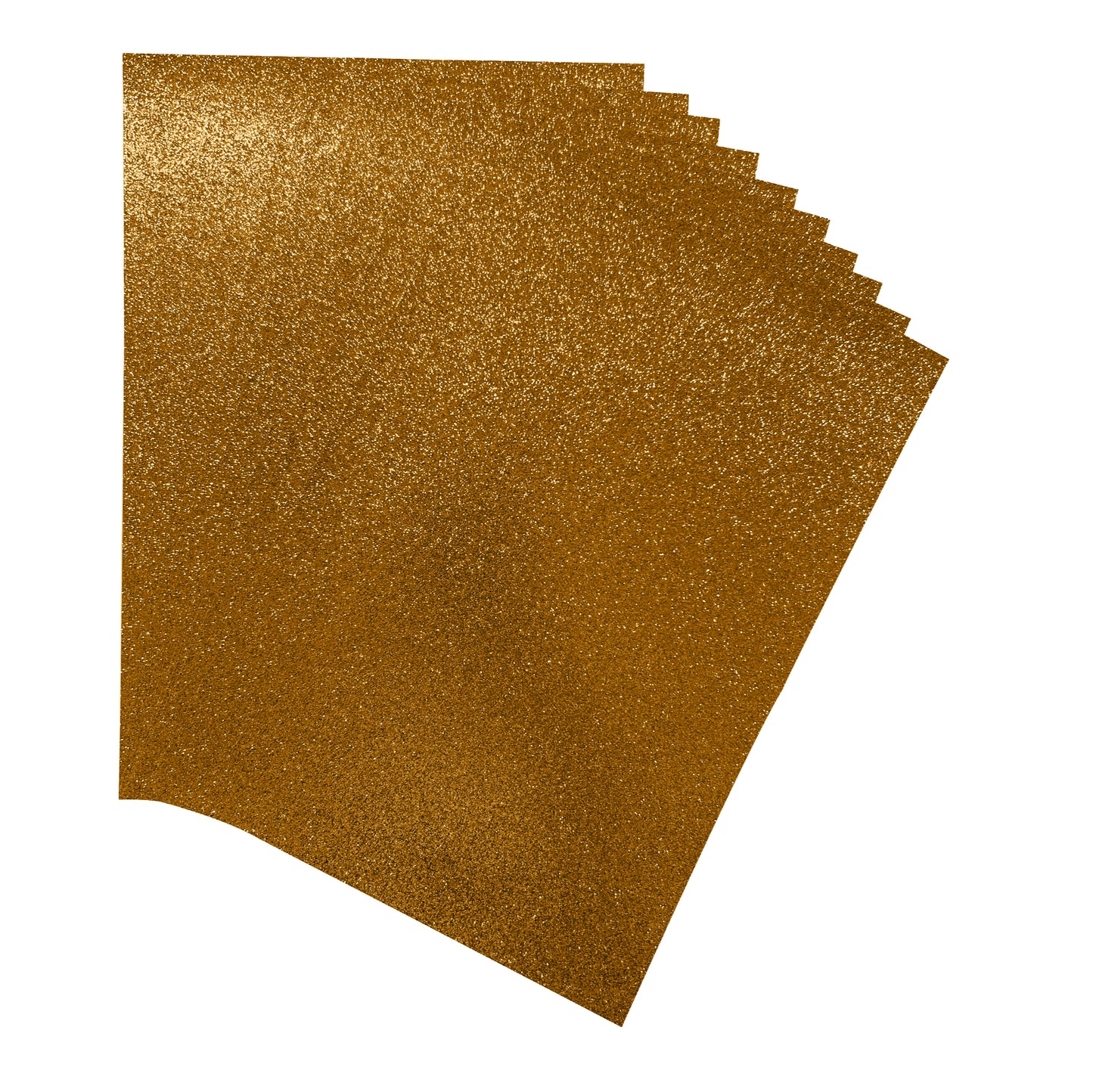 Pack of 50 A4 Orange Coloured Glitter Card 230gsm Sheets