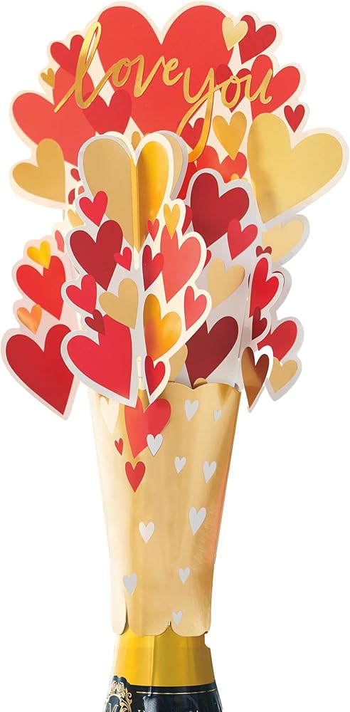 Love You Presents Valentine's Day Bottle Topper 
