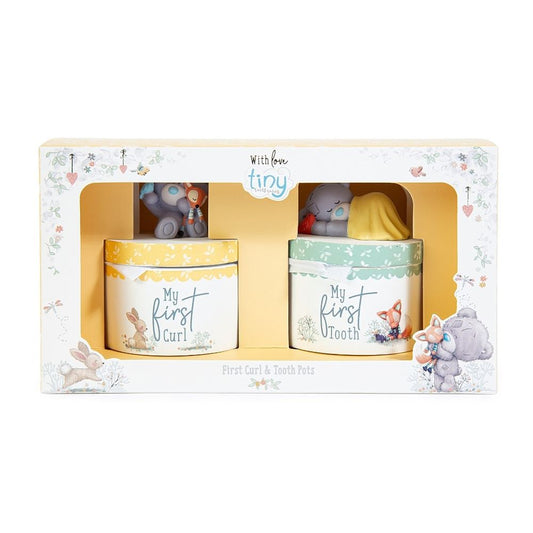 Me to You Tiny Tatty Teddy New Baby Gift First Tooth and First Curl Pots Official Collection