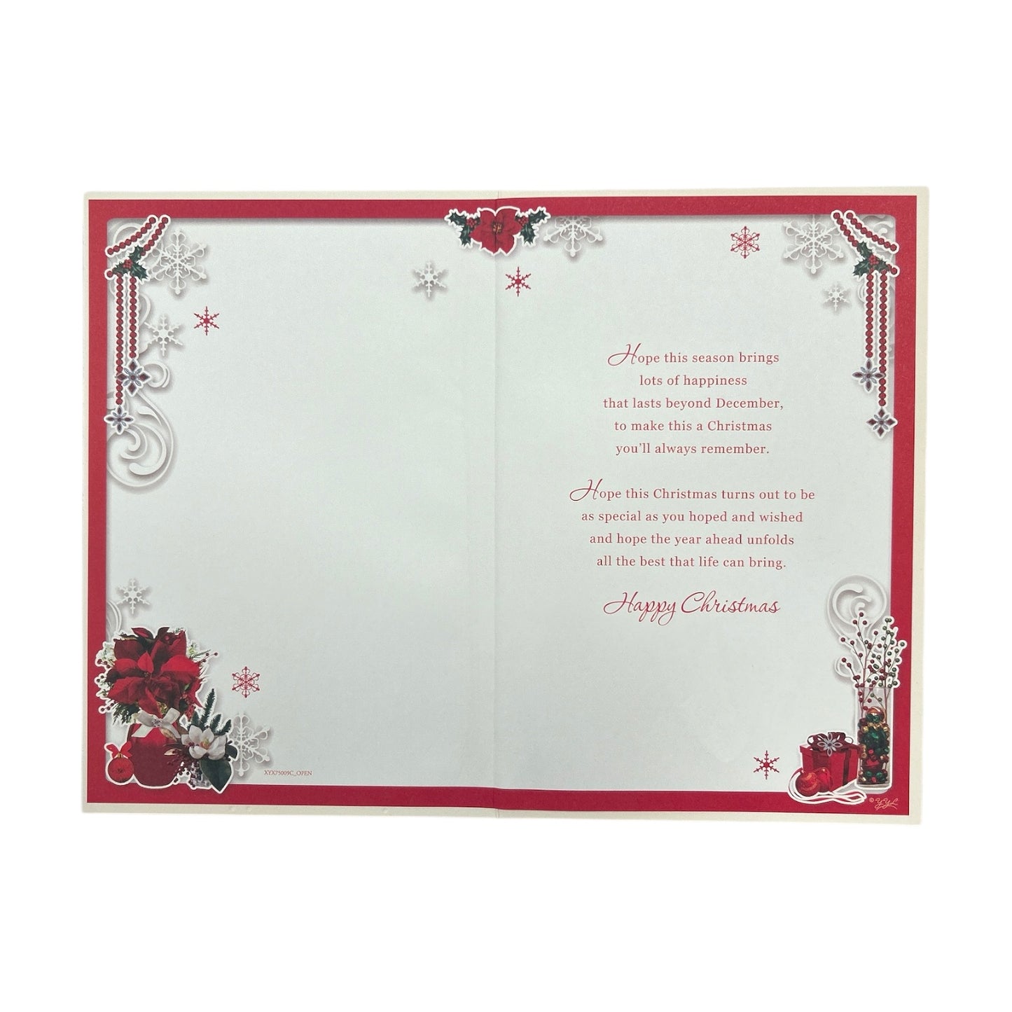 To a Dear Sister In Law Simply Beautiful Wishes Verse Christmas Card