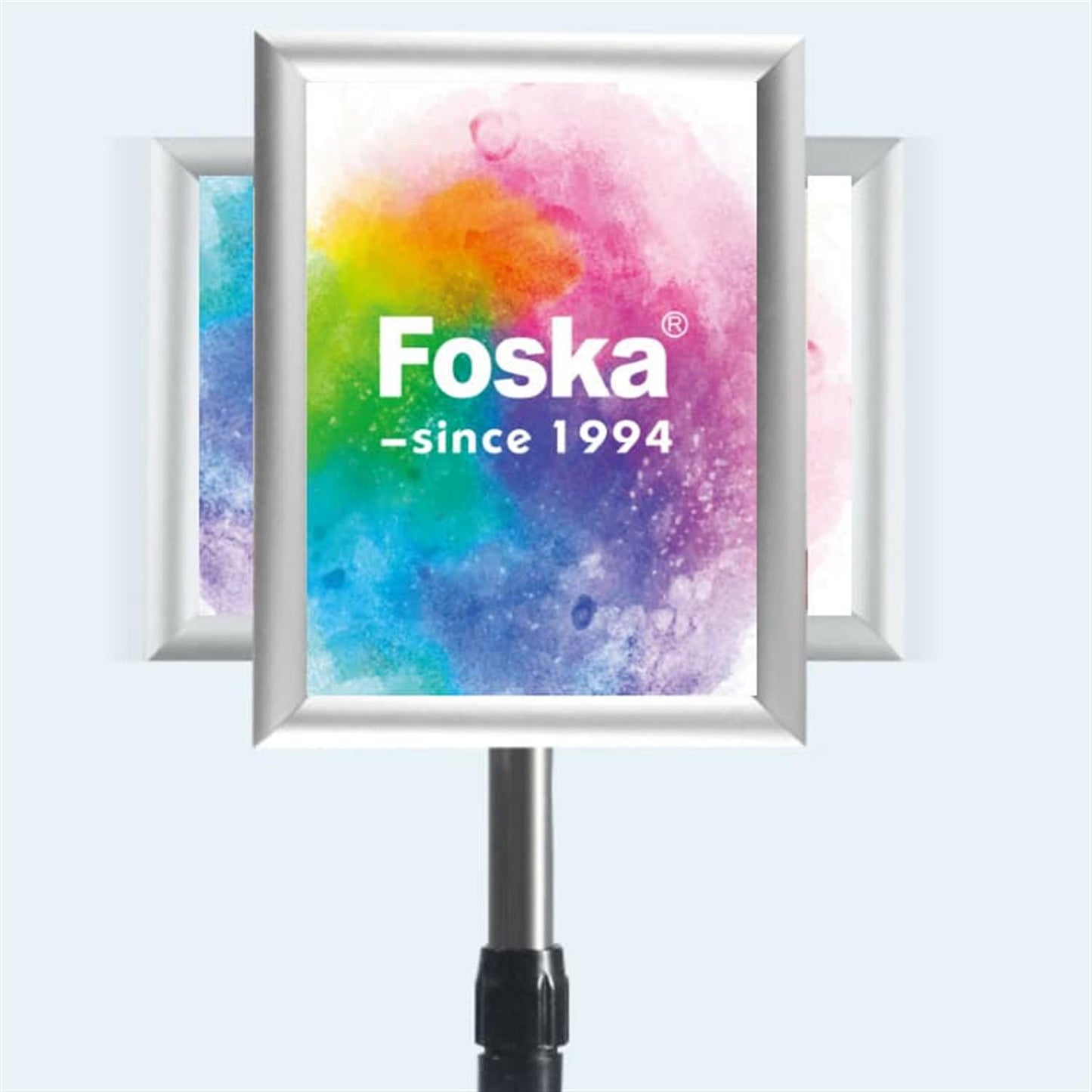 A3 Mobile Aluminum Alloy Poster Stand – Adjustable Height Display