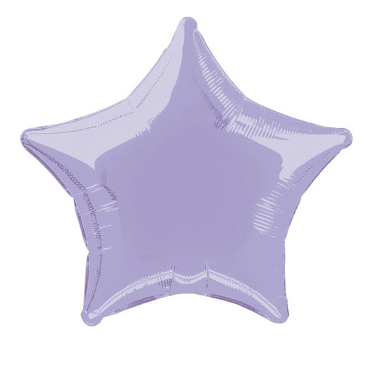 20" Lavender Solid Star Foil Balloon