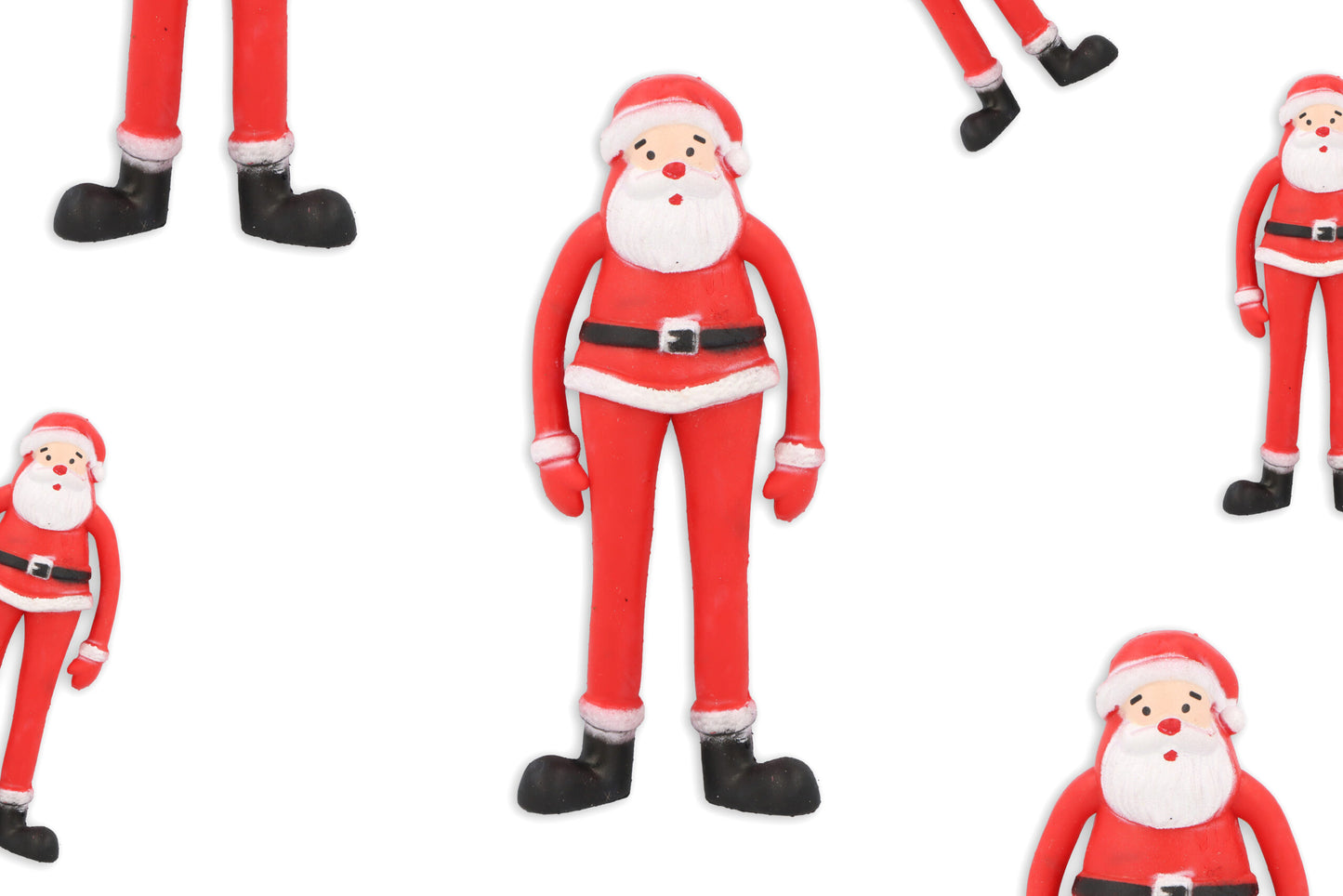 Pack of 12 Christmas Stretchy Santas 11.5CM