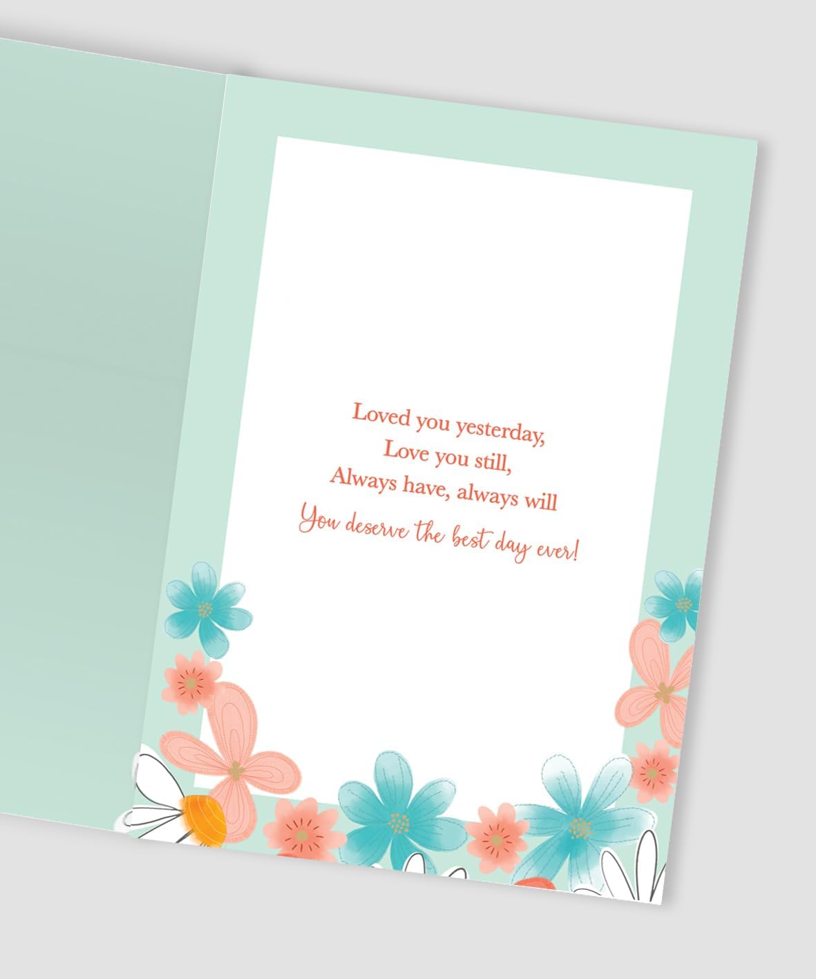 Floral Flutter Fun Design To My Amazing Wife Birthday Card