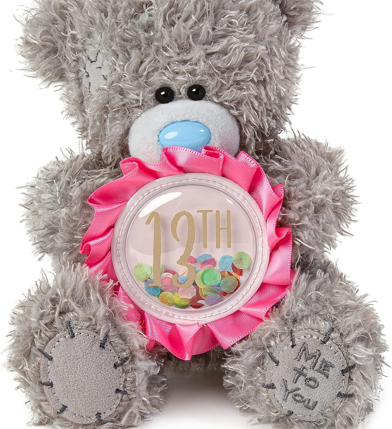 Me To You Teddy Bear 13th Birthday Rosette Plush