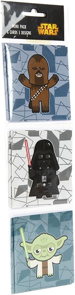 Pack of 6 Star Wars Multipack Yoda, Darth Vader Chewbacca Small