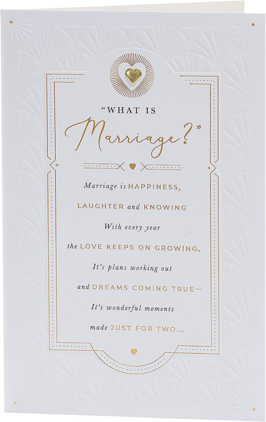 Poetic Design Wedding Congratulations Card
