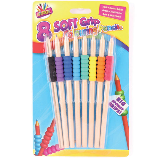 Pack of 8 Artbox Bright Grip Colouring Pencils