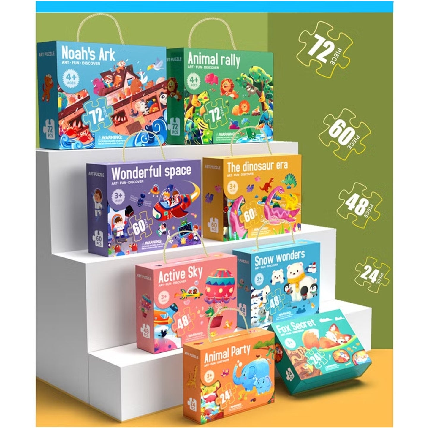 48 Pieces Colorful Cartoon Themes Jigsaw Puzzle