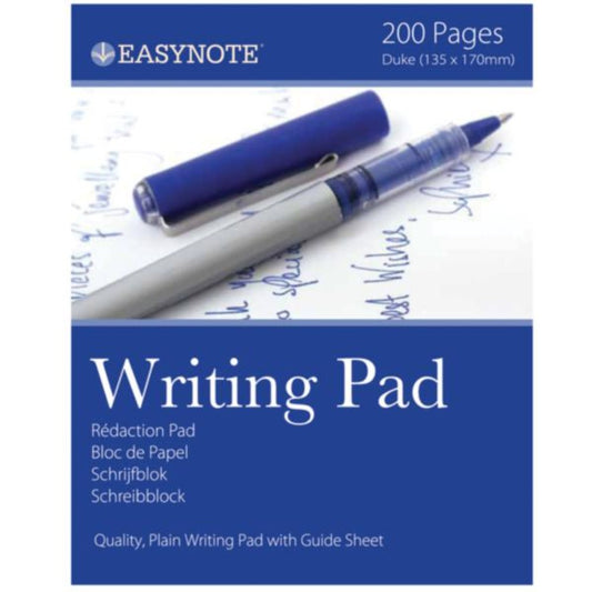 Easynote Quality Plain Writing Pad With Guide Sheet 200 Pages 135x170mm