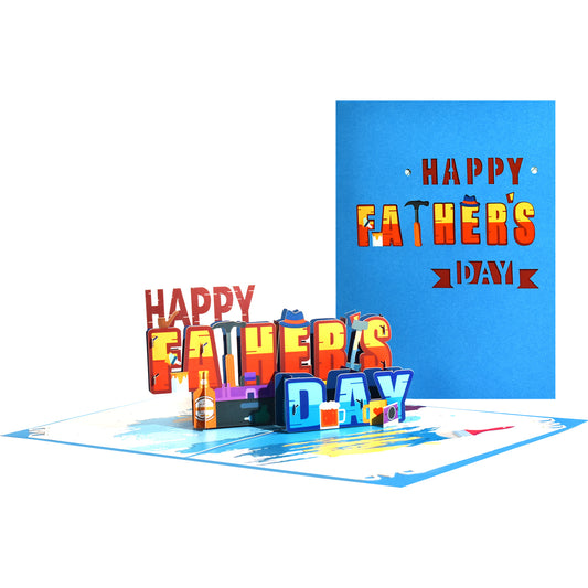 Artist Dad Color Splash 3D Pop Up Father’s Day Card
