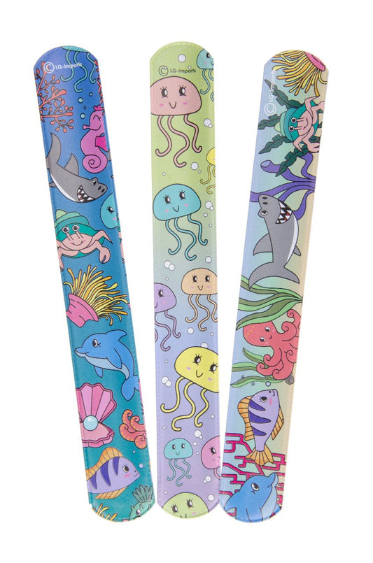 Pack of 12 Sea Animals Snap Bracelets