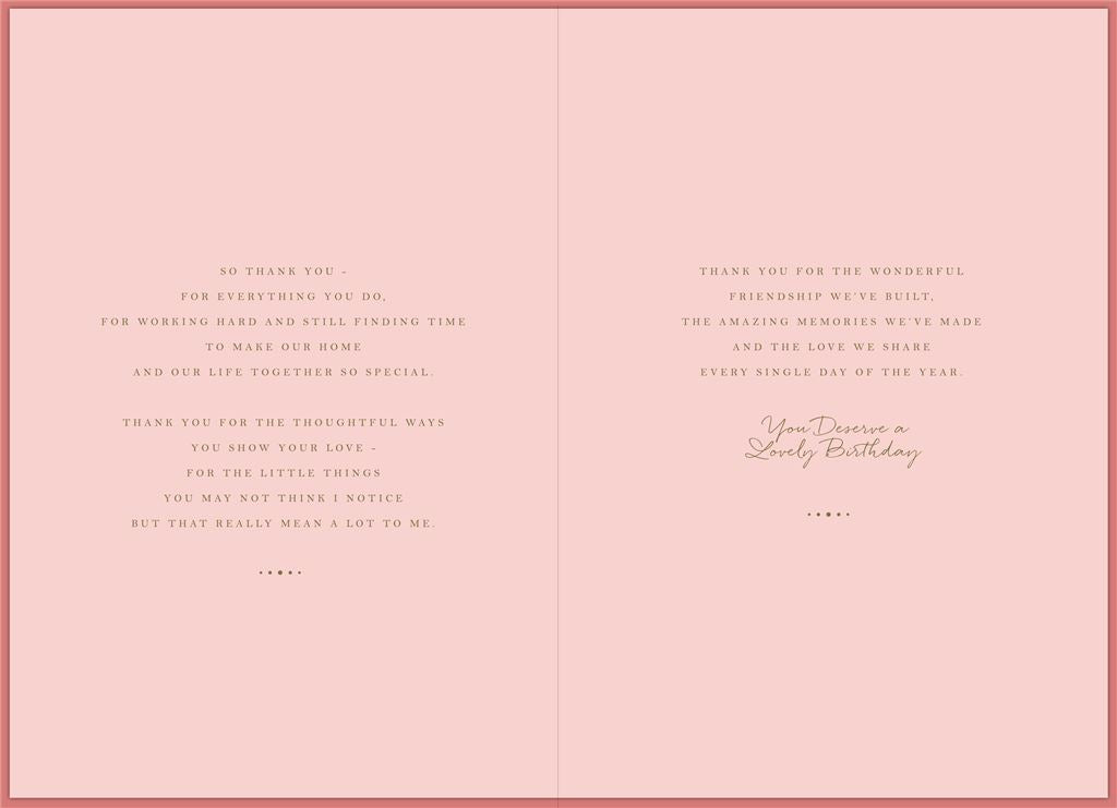 Creative and Attractive Design Wife Birthday Card