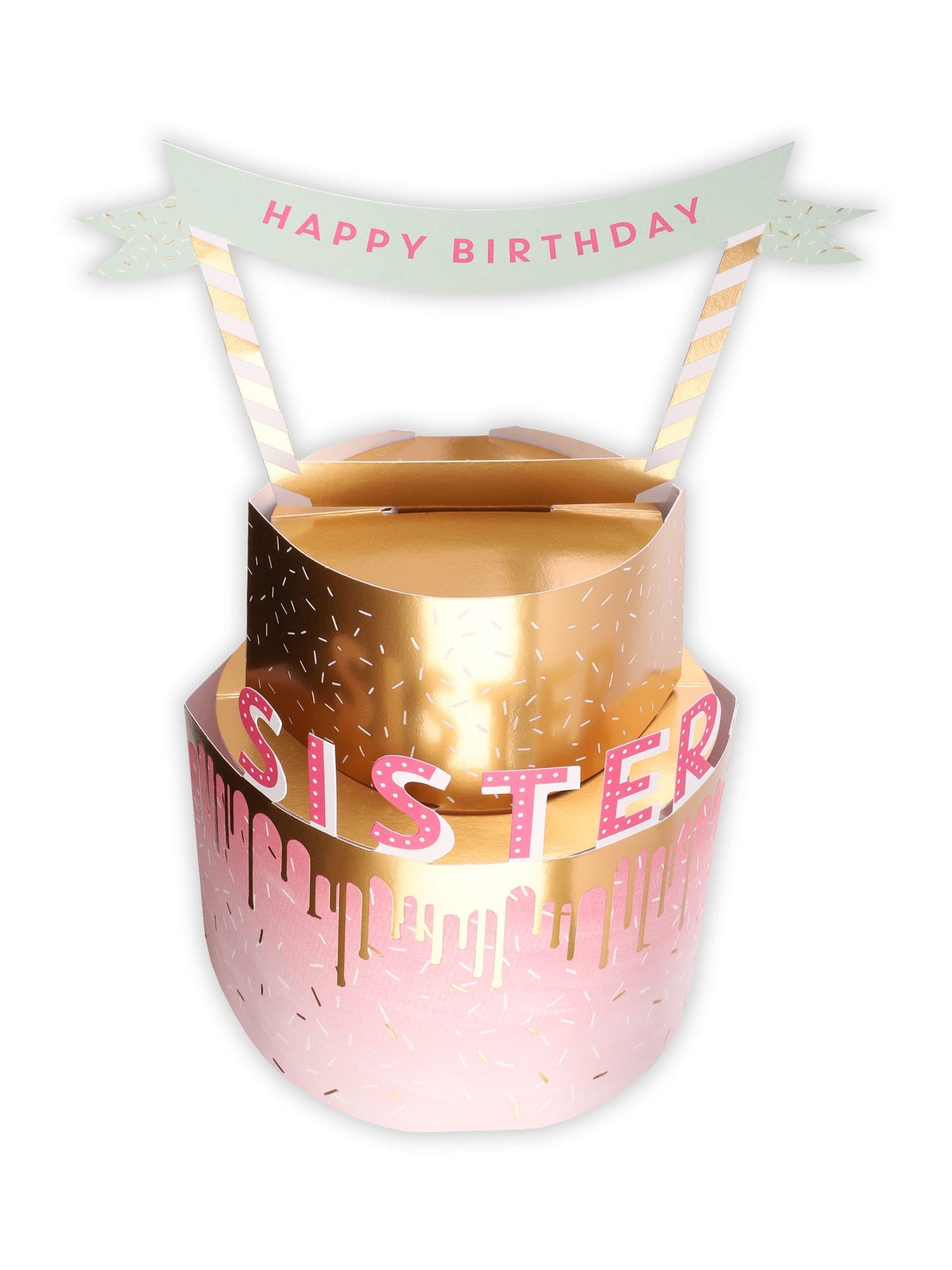 3D Pop Up Sister Cake Birthday Card