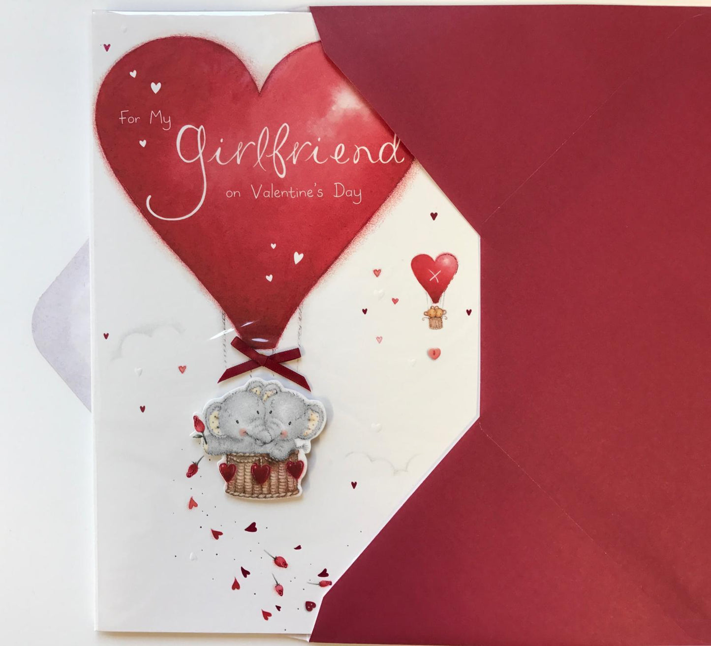 Girlfriend Adorable Elliot & Buttons Luxury Die Cut Valentine's Day Card