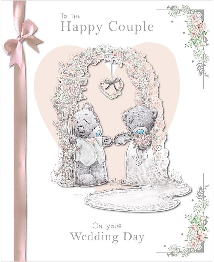 Me To You Bear Happy Couple Boxed Wedding Day Card