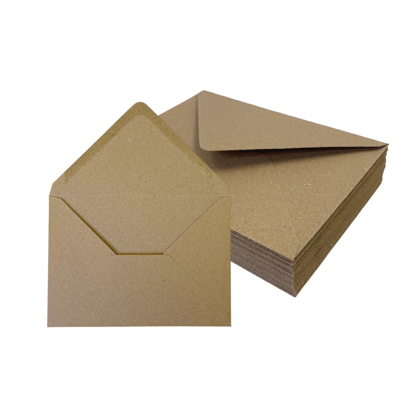 Pack of 50 Eco Kraft Recycled 110gsm 125x175mm Gummed Envelopes