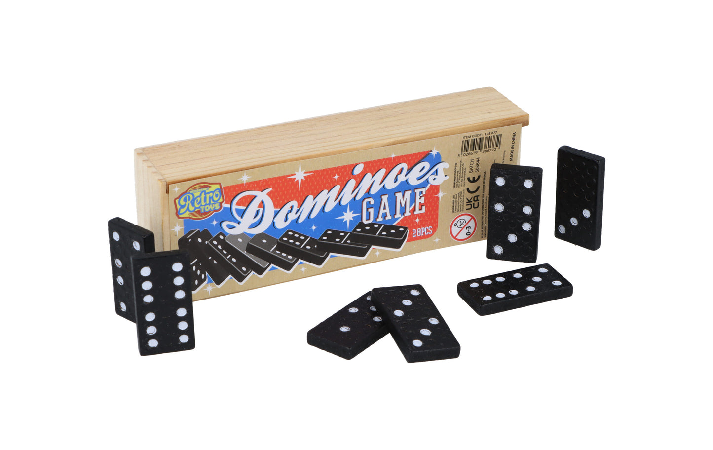 Dominoes In Wooden Box 28 piece Set