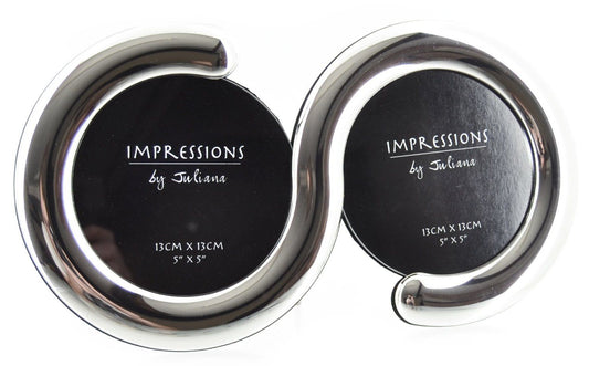 Impressions Silverplated Double 'S' Shaped Frame 5" x 5"