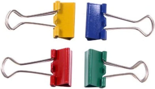 Pack of 10 Assorted Foldback Clips 19mm