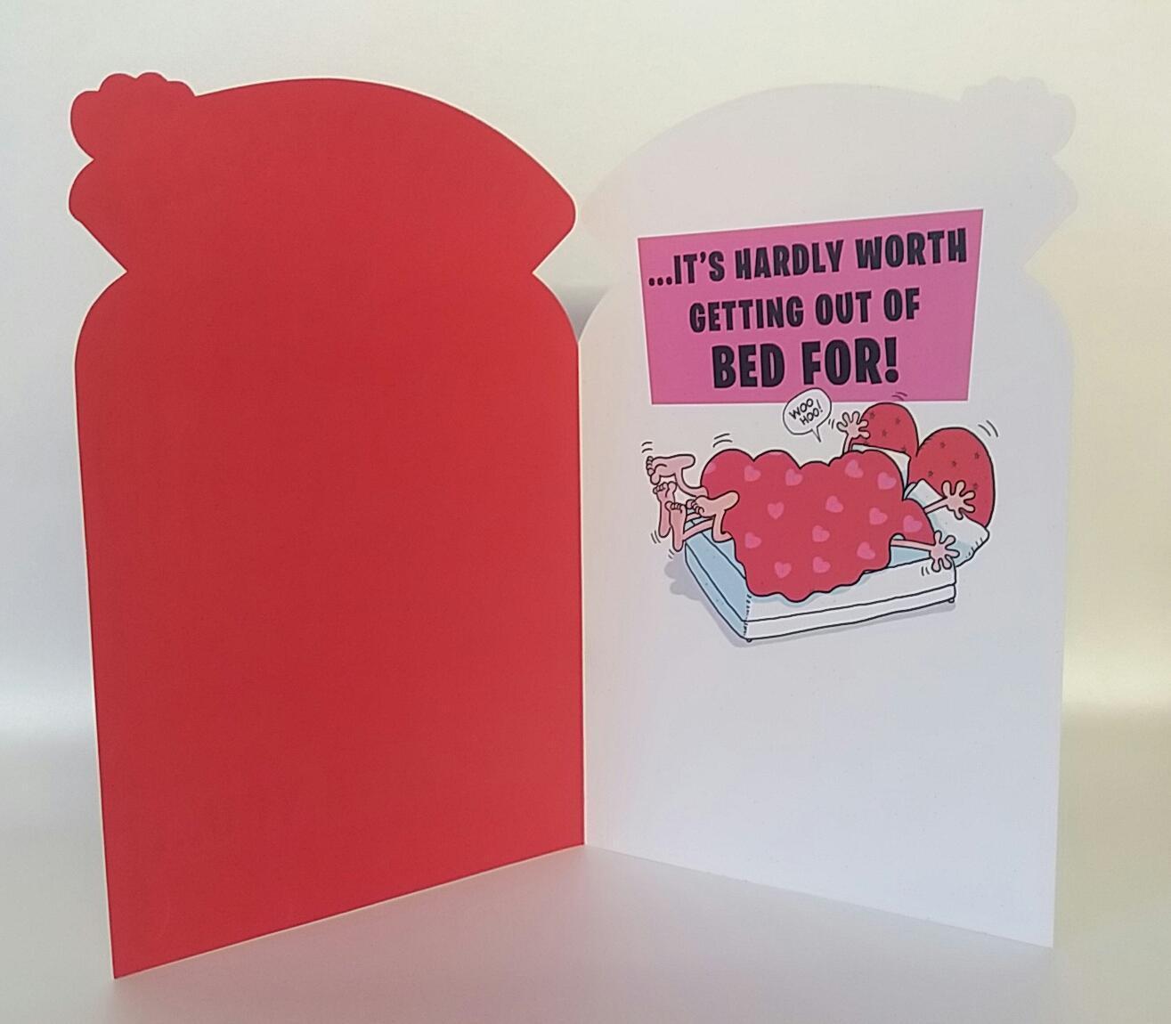 Out of Bed Great Humour Funny Valentine's Day Card