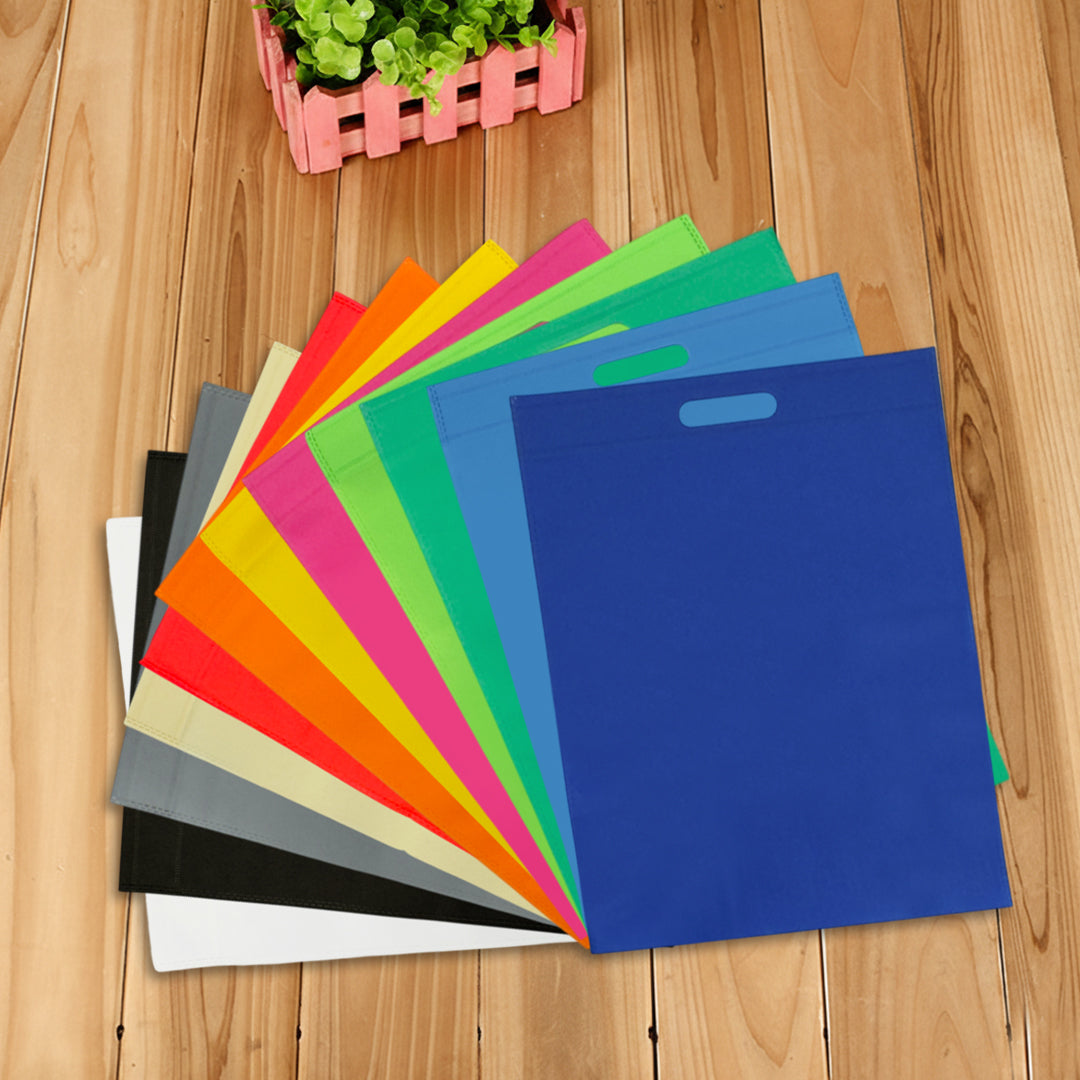 Pack of 25 Ivory Coloured 40x30cm Non-Woven Patch Handle Bags