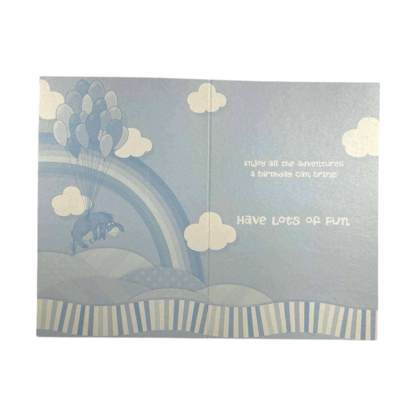 Winnie the Pooh Rainbow Celebration Design Birthday Card