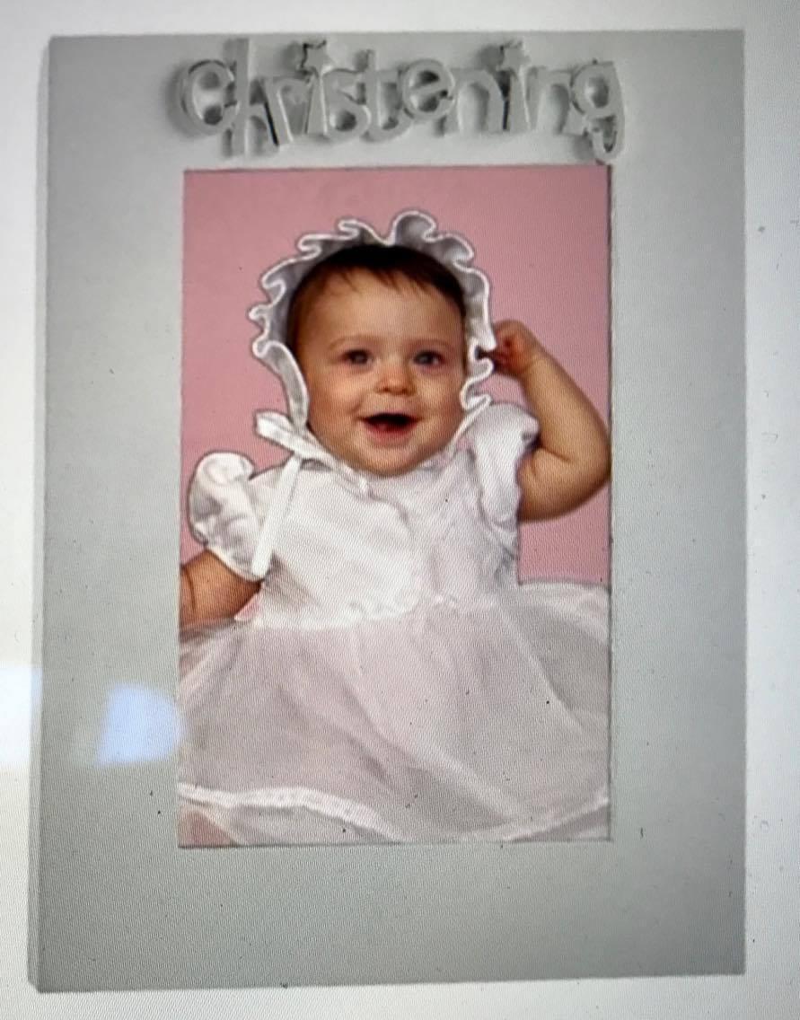 Christening Photo Frame by WDD