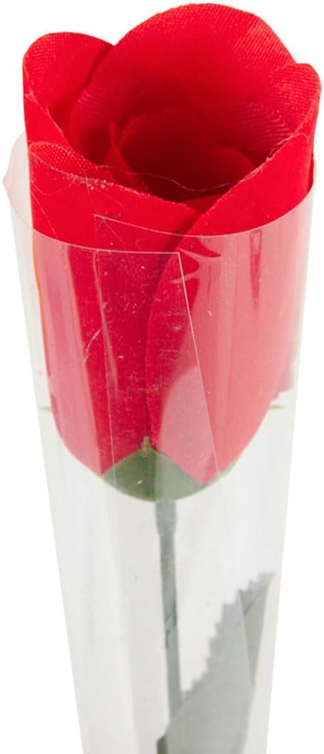Pack of 12 Roses In Acetate Wrap 45cm - Christmas Valentine Mother's Day Wedding Gift