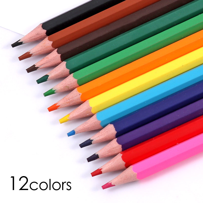 3x Pack of 12 - 7" Drawing Erasable Colouring Pencils Set