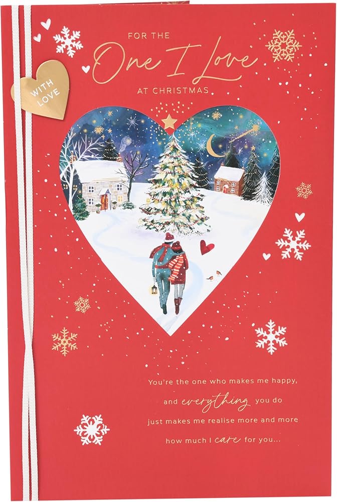 Winter Scene One I Love Christmas Card
