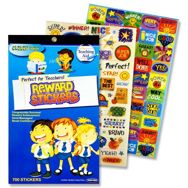 Book of 700+ Teachers Reward Stickers by Clever Kidz