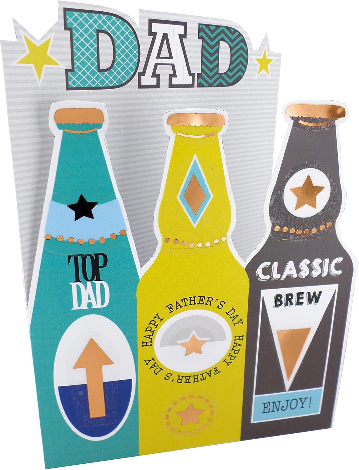 Top Dad Classic Brew Happy Father's Day Card