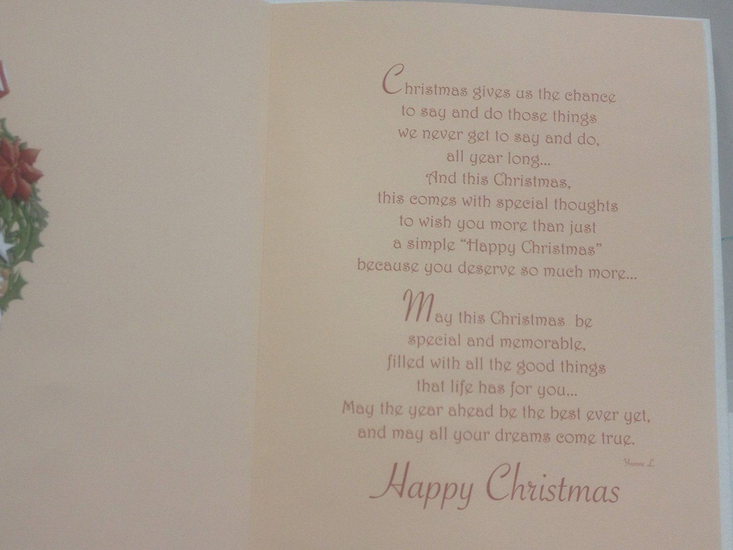 To A Dear Sister And Her Family Christmas Card