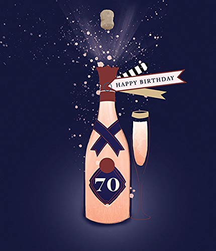 70th Birthday Pop Fizz Birthday Card Happy 70 Birthday