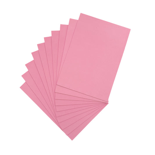 Pack of 10 A5 Pastel Pink Coloured Eva Foam Sheets