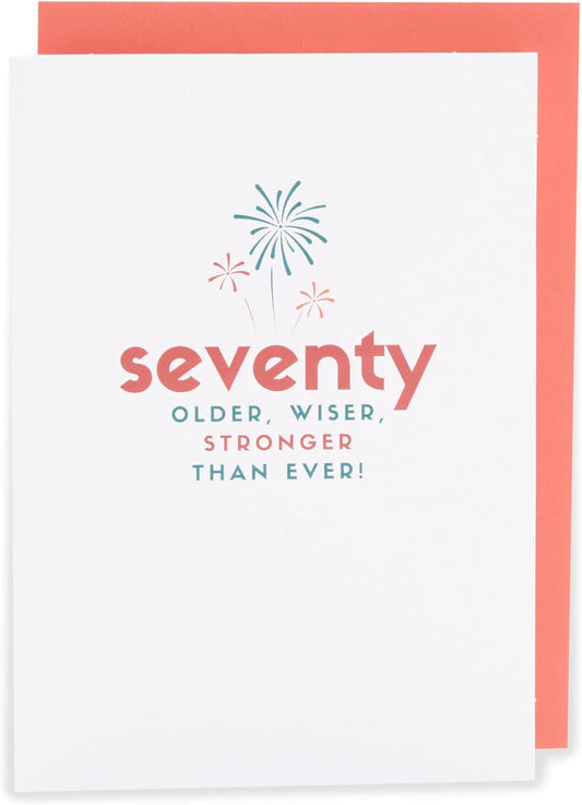 Kindred 70th Blank Birthday Card